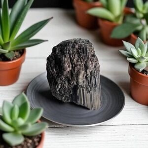 Raw Black Tourmaline Protection‎ Stone | Natural Crystal Healing Decor